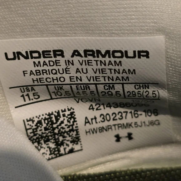 Under Armour Highlight MC Football Cleats Men's Size 11.5 White 3023716-106 New - Picture 4 of 9